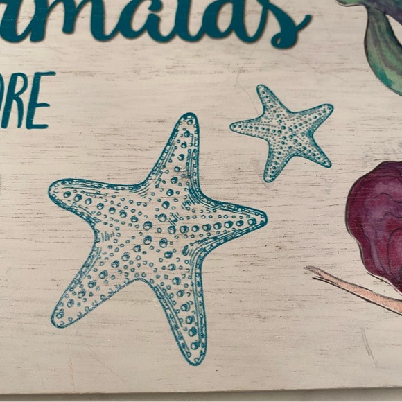 Mermaids Have More Fun Sign Beach Home Decor Wall Art - Picture 7 of 8